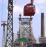 two trams continually pass each other