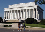 pam, lee + bryan at lincoln memorial