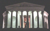 jefferson memorial at night