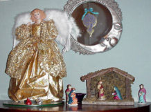 angel + creche in the hall