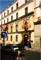 tony in front of the ambassador hotel