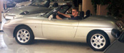 bryan in fiat barchetta