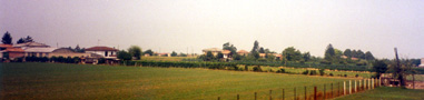 italian countryside from the train window