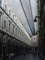 a shopping arcade in brussels