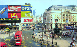 piccadilly square postcard