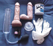 pump, grease, dildos, poppers